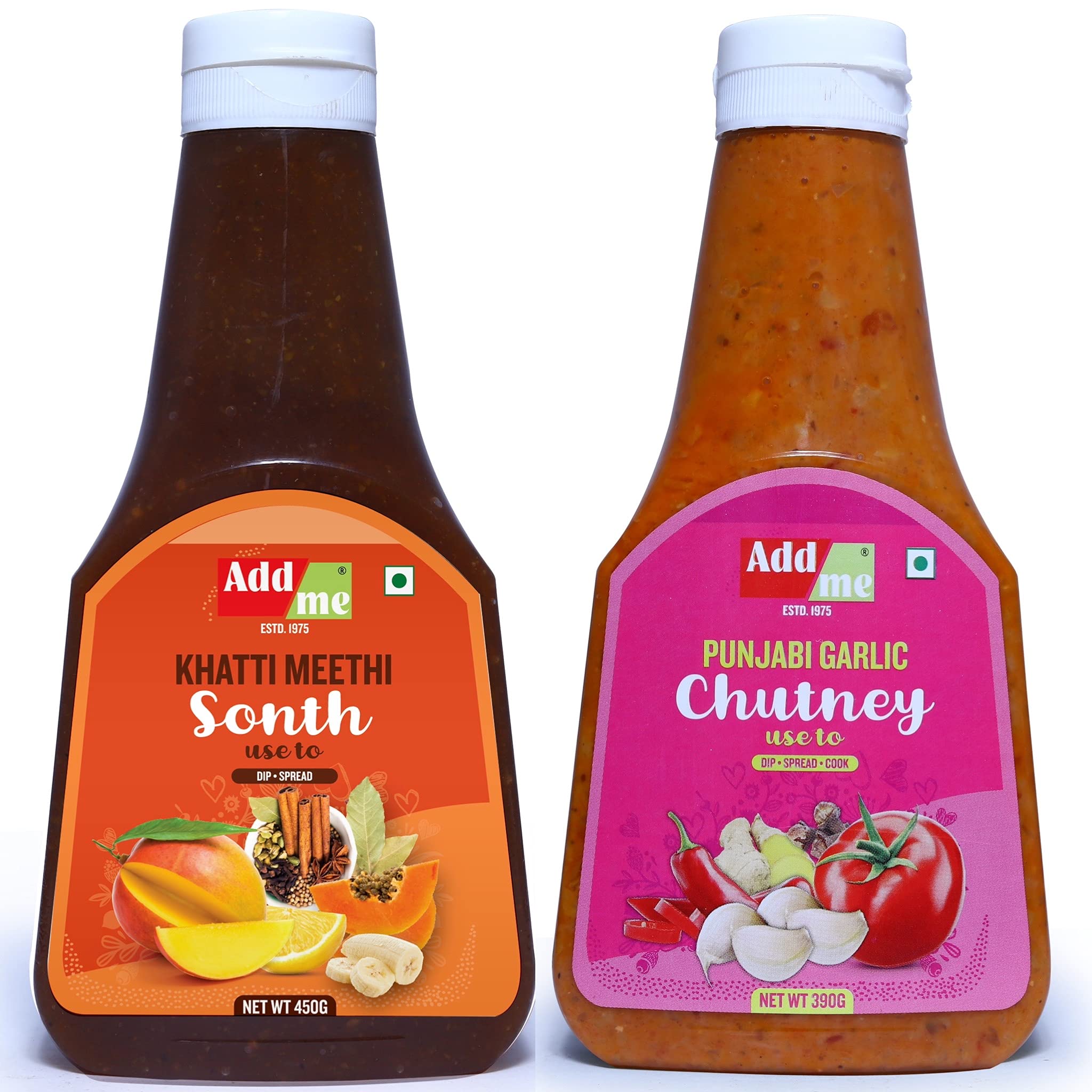 Add me Garlic Chutney 390gm & meethi khatti Sonth 450gm, panipuri bhelpuri Sauce chatni Combo Pack (B08SJJKYW5) Amazon Price History, Amazon Price Tracker