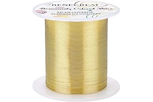 22 Gauge 164FT Tarnish Resistant Benecreat Gold Wire