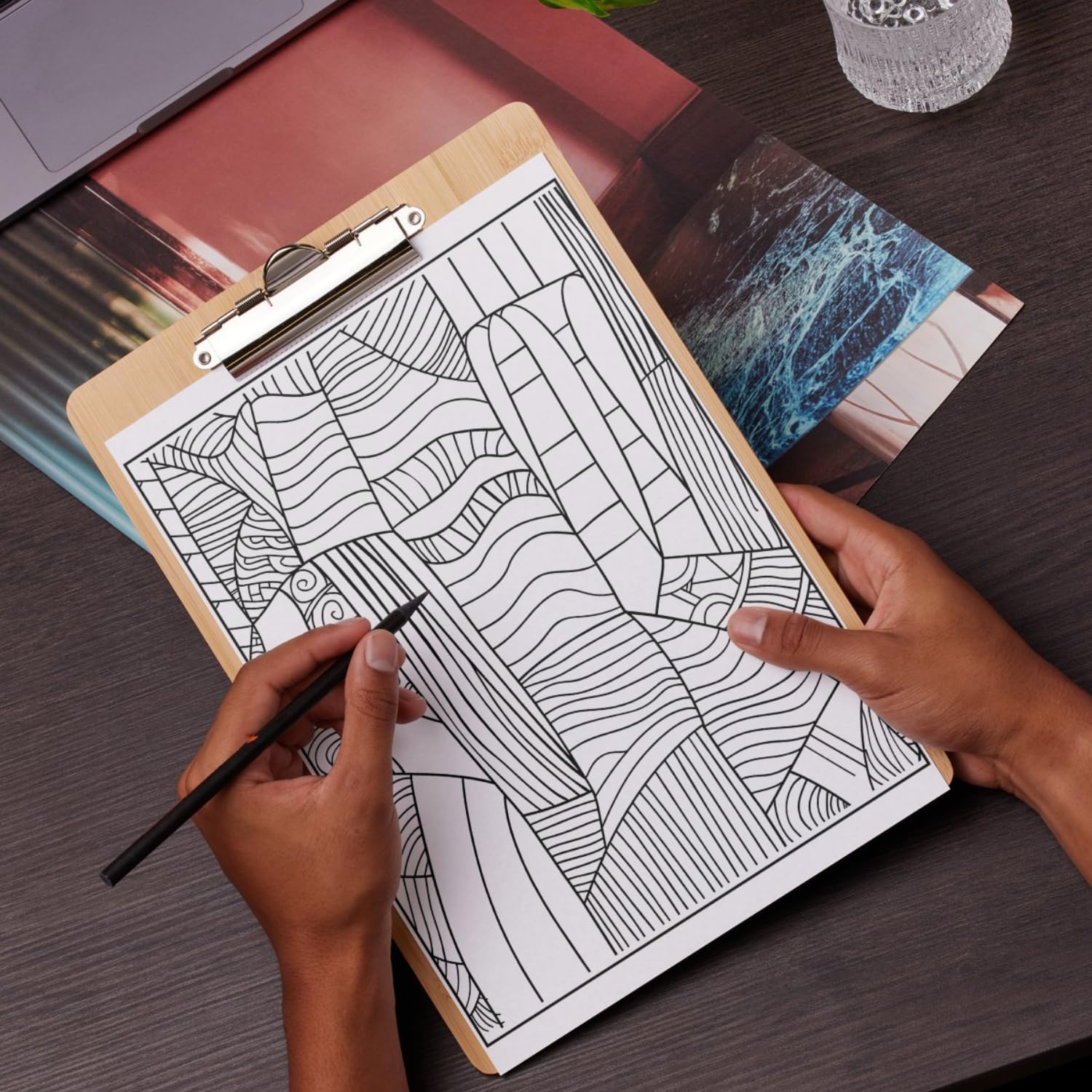 Set of 3 Adult Coloring Books Relaxation Gifts Arts and Crafts with Fun, Easy, and Mindfulness Coloring Pages to Relax, Anxiety and Depression with Stained Glass, Zentangle, Patterns - Image 3