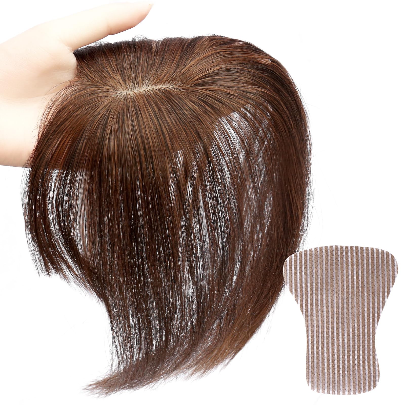 Amazon.co.jp: 日本ヘアピース研究所 前髪ウィッグ ピンなし 人工頭皮