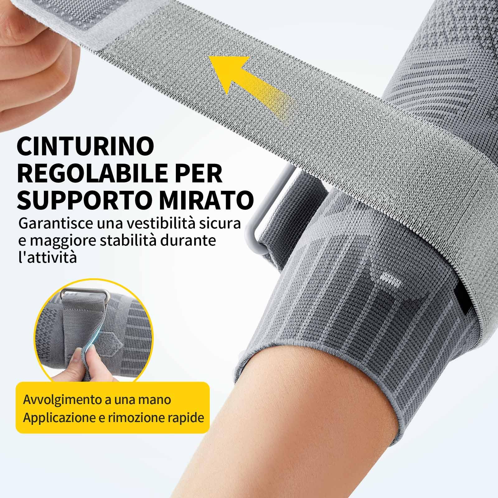 CAMBIVO Tutore Epicondilite Gomito con Doppio Cuscinetto in Gel da 5mm – Gomitiere Palestra a Compressione con Fascia Regolabile, Supporto per Tendinite, Tennis e Lavoro, Antiscivolo e Traspirante