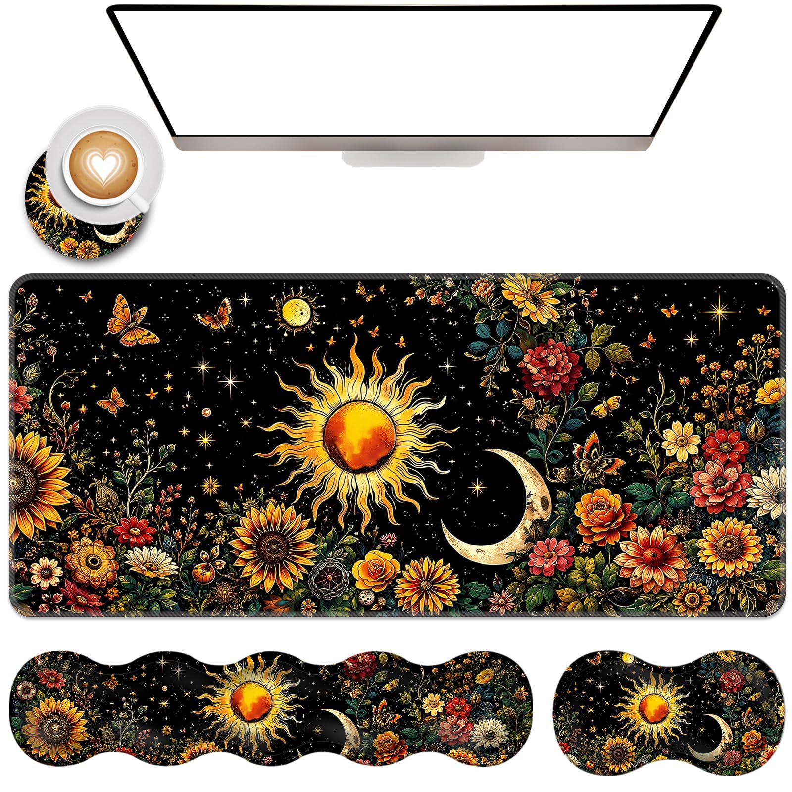 Gaming Mouse Pad Wrist Rest Set - Ergonomic Comfort -30