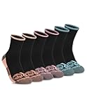 Work Quarter Socks for Women, Sorbtek Moisture Control Performance Womens Socks, Arch Support, Cushioned Footbed (Size 7-12; Multiple Colors; 6 Pairs)