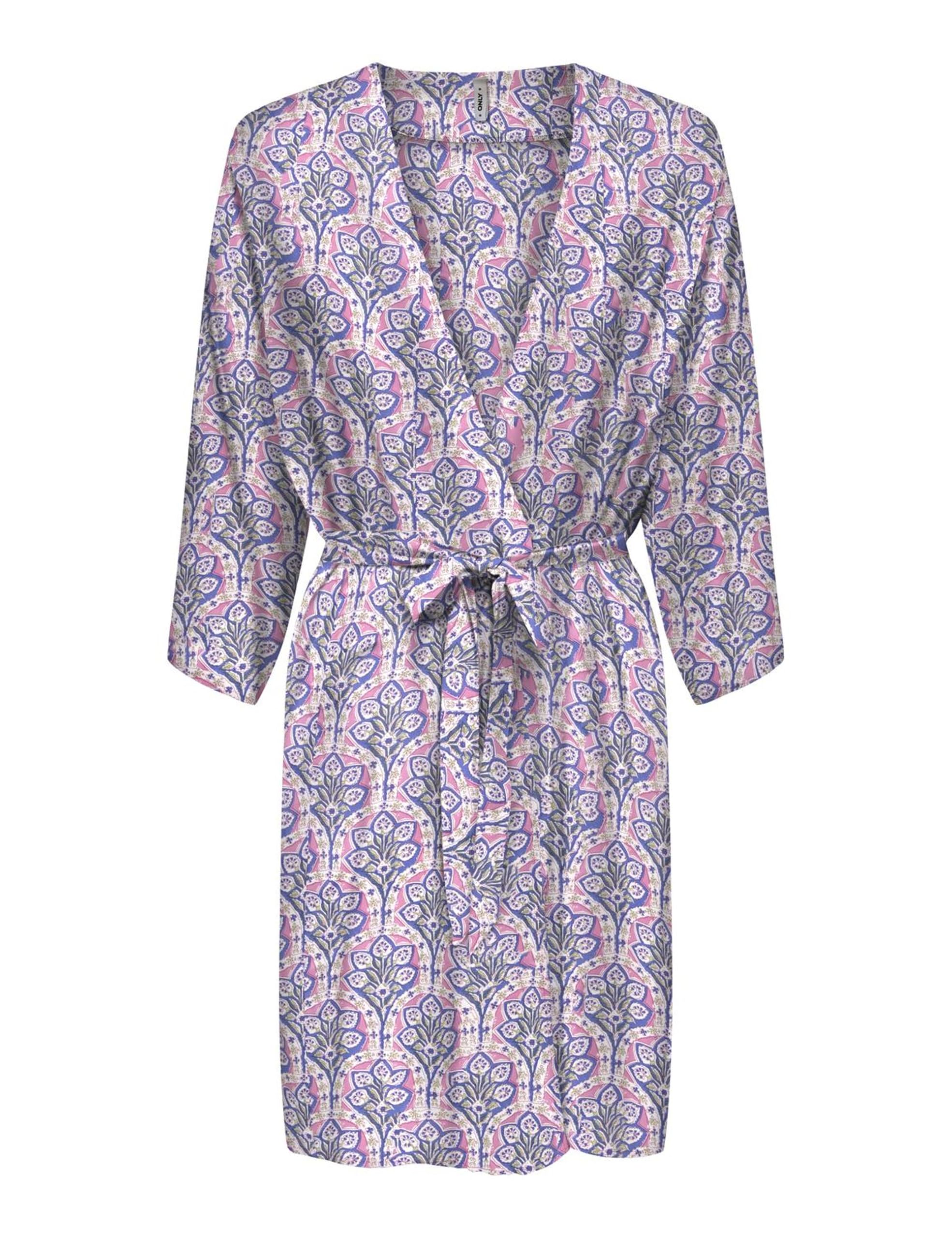 ONLY Women's Onlnova Life Vis Thea Kh Dress AOP, Honeysuckle, L
