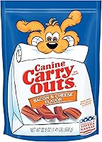 Vista 19 de Canine Carry Outs Golosinas para perros, sabor a carne y queso, 47 onzas