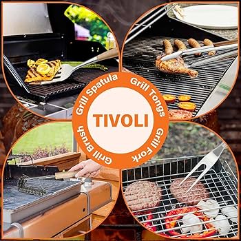 Amazon.com : TIVOLI 4PCS Grilling Accessories, Heavy Duty BBQ Tool