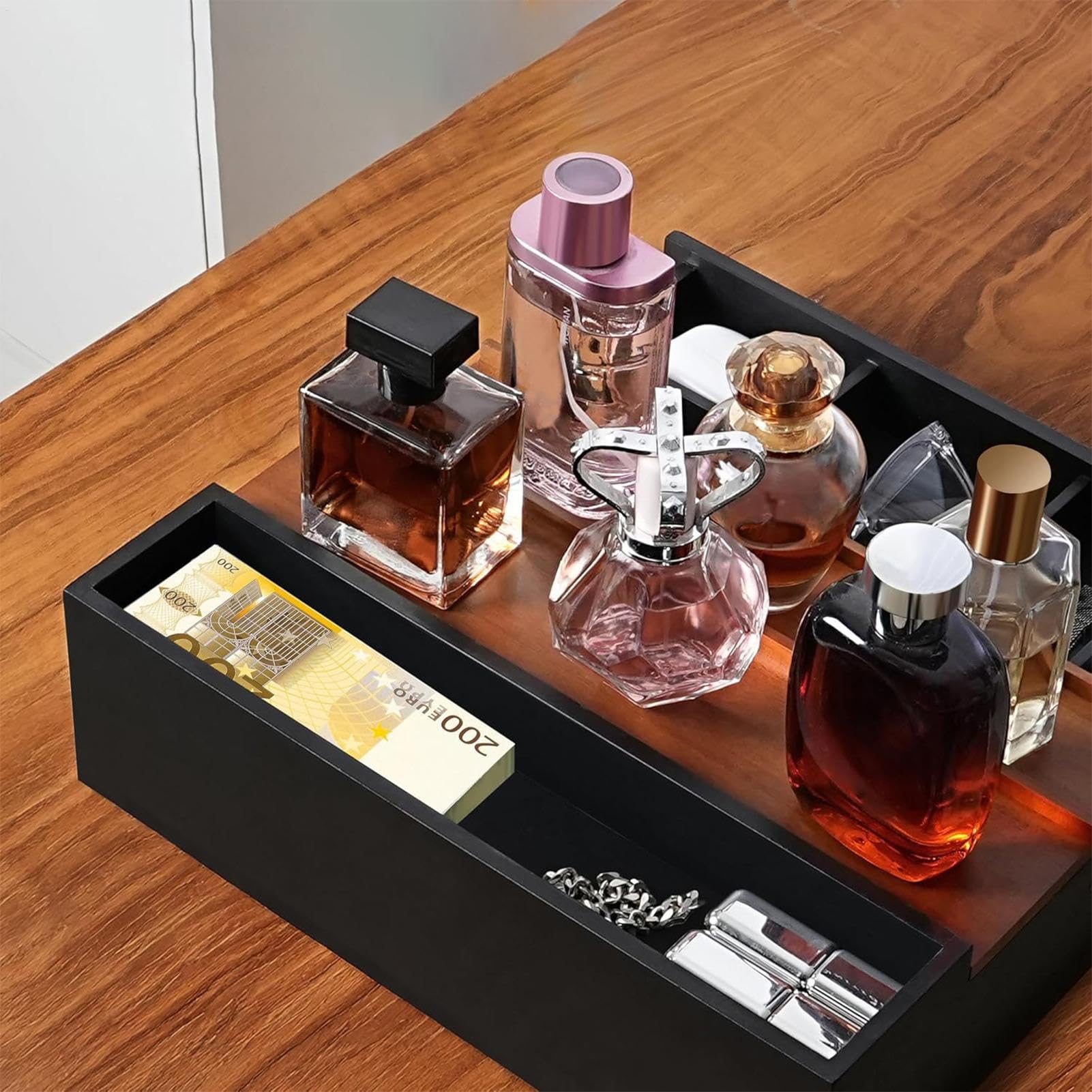Parfümanzeige, Parfümspeicherorganisator 3 Tier Holz Make -up Ständer mit