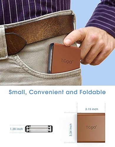 Miniatura 5 de Cargador inalámbrico TG90 3 en 1, estación de carga magnética plegable, almohadilla de carga inalámbrica de viaje para múltiples dispositivos
