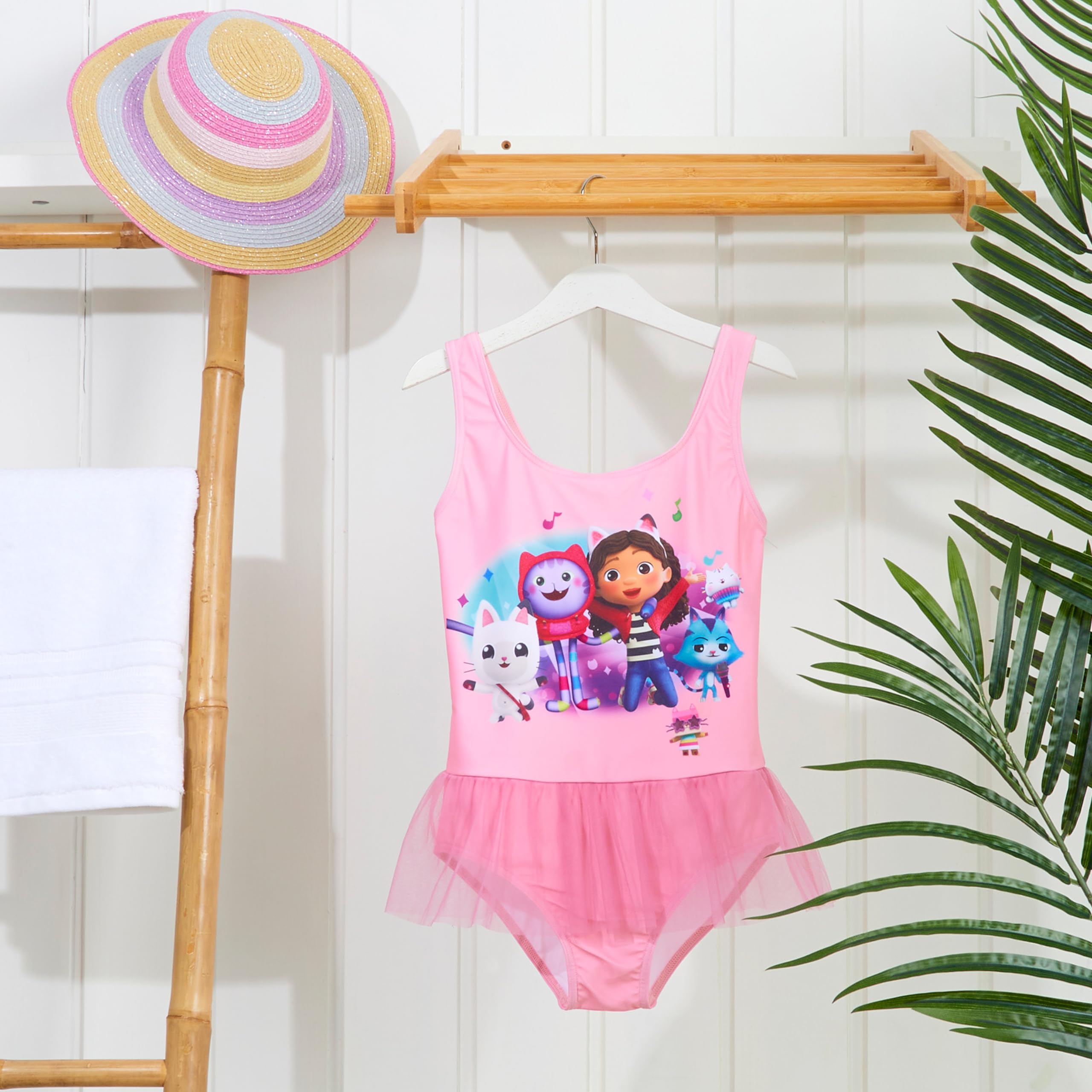 Gabby's Kostium kąpielowy dla dziewczynki Gabbys Dollhouse, jednoczęściowy strój kąpielowy na plażę lub basen