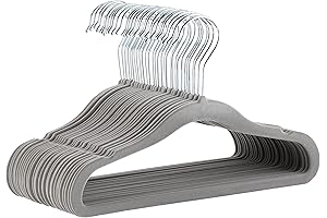 Amazon Basics Small Velvet Hangers Designed for Baby Clothes