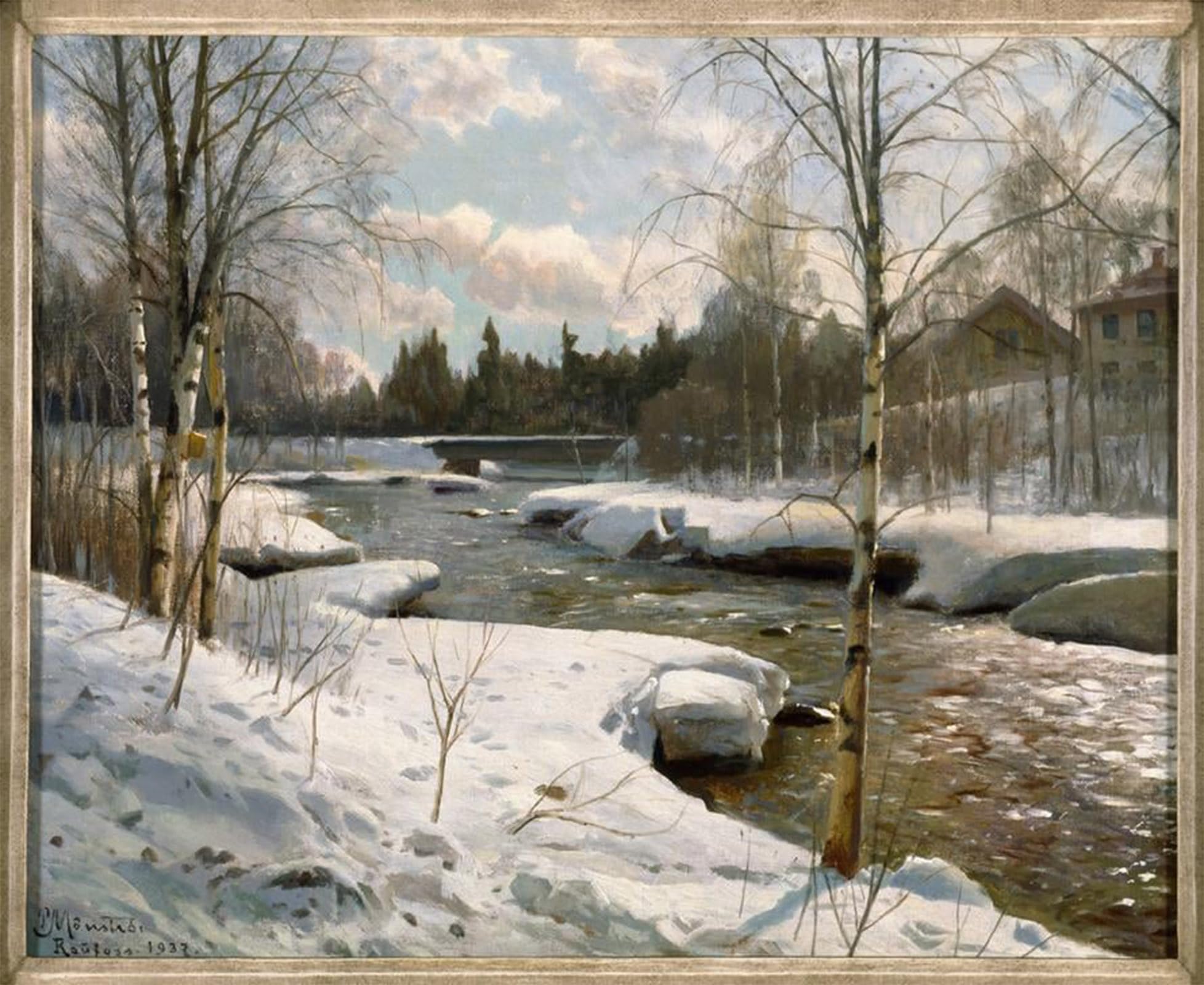 POSTERIIk Famous Print Pop Art Wall Art Graffiti Sonniger Wintertag by Peder Monsted Art Prints for Home Decor 60x90cm