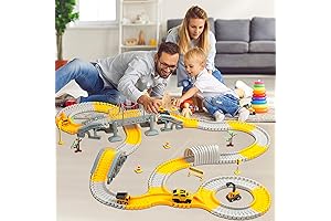 Kids Toys Race Tracks Toys for Boys, 343 PCS Construction Toys Set,...