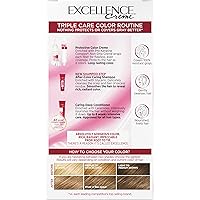 Vista 63 de L'Oreal Paris Excellence Creme - Coloración permanente para el cabello, castaño oscuro 4, 100% de cobertura de canas, paquete de 2