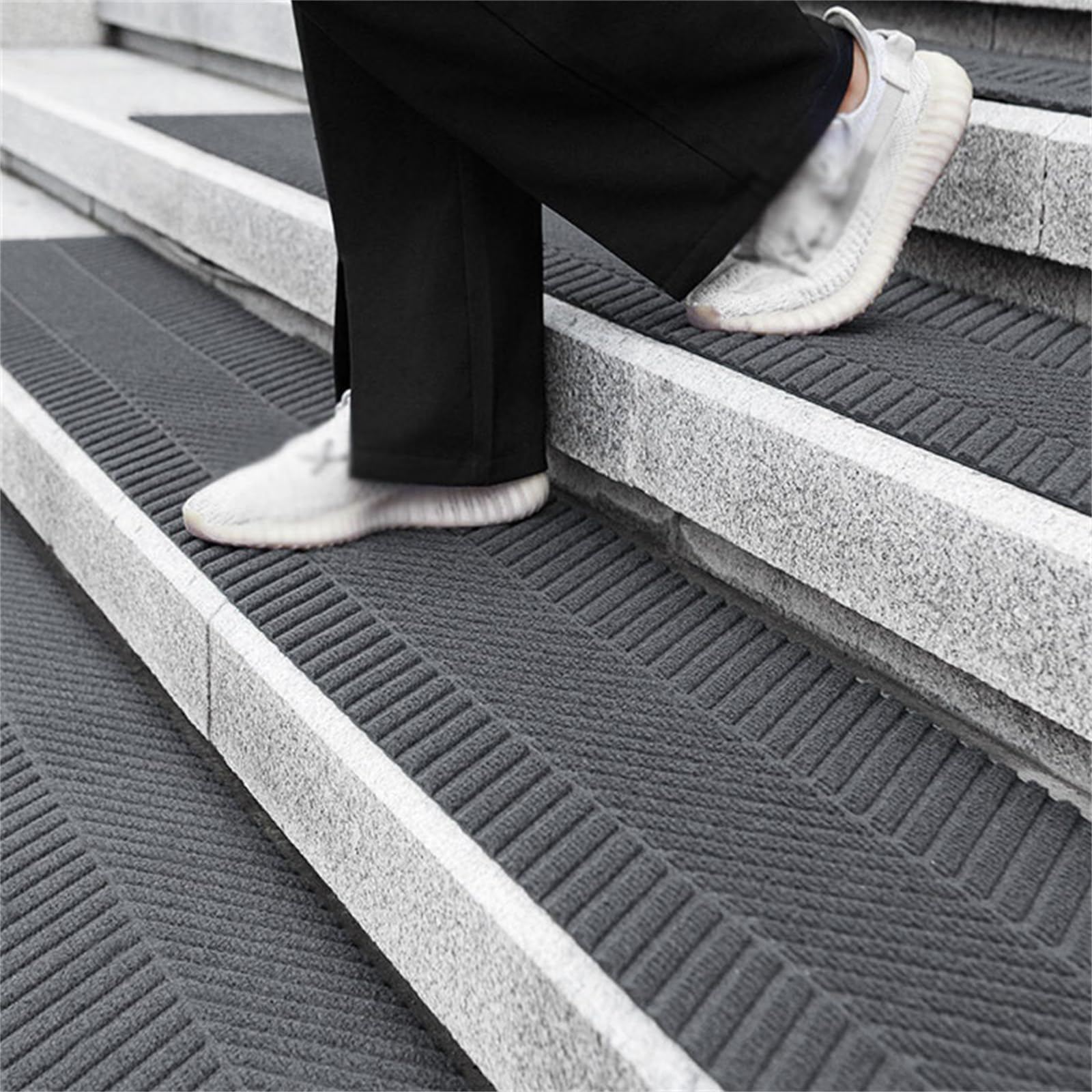 JYABSLNAJ 1PCS Non Slip Stair Treads, Tread, Traction Hardwood Strips(Gray,28x240cm)