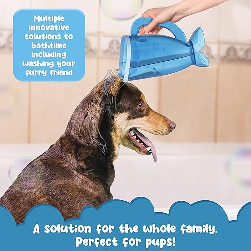 Miniatura 5 de Copa de enjuague de champú para peces para niños  Cubo de baño para bebés  Cubo de enjuague para bebés sin desgarros  Tres opciones de colores