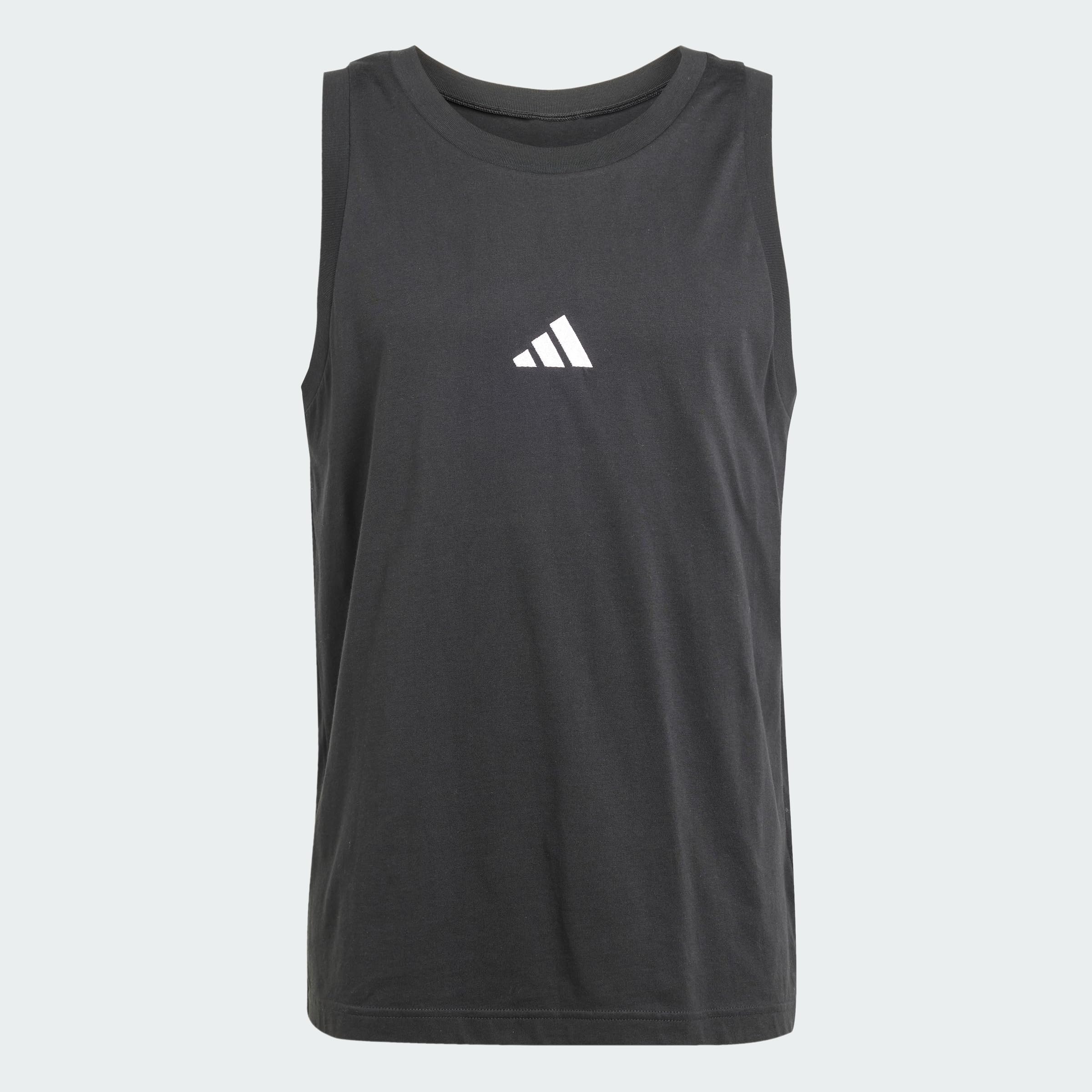 Adidas Męska koszulka bez rękawów Essentials z małym logo Single Jersey
