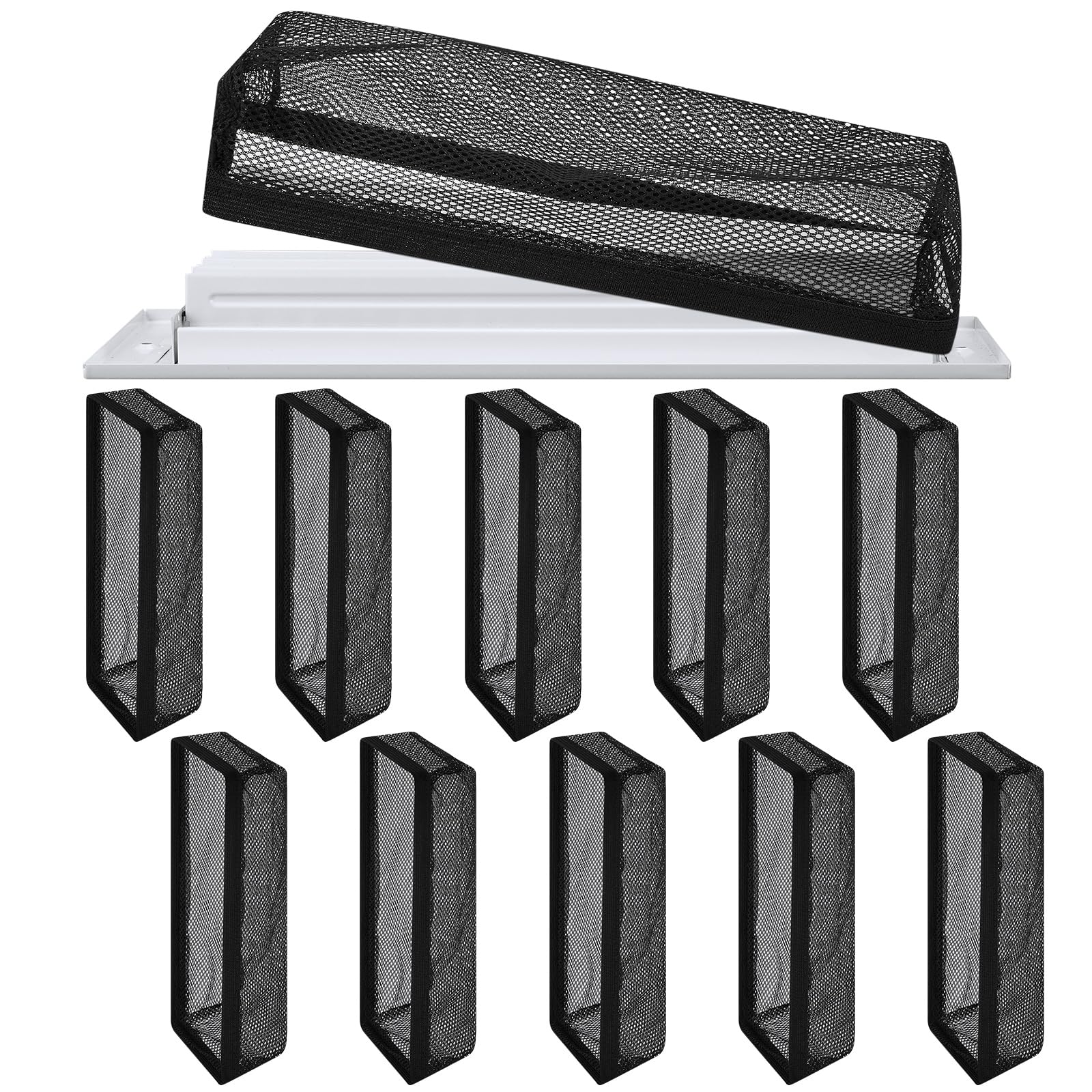 Piège à grille d'aération avec bande élastique Zonon filet de protection noir
