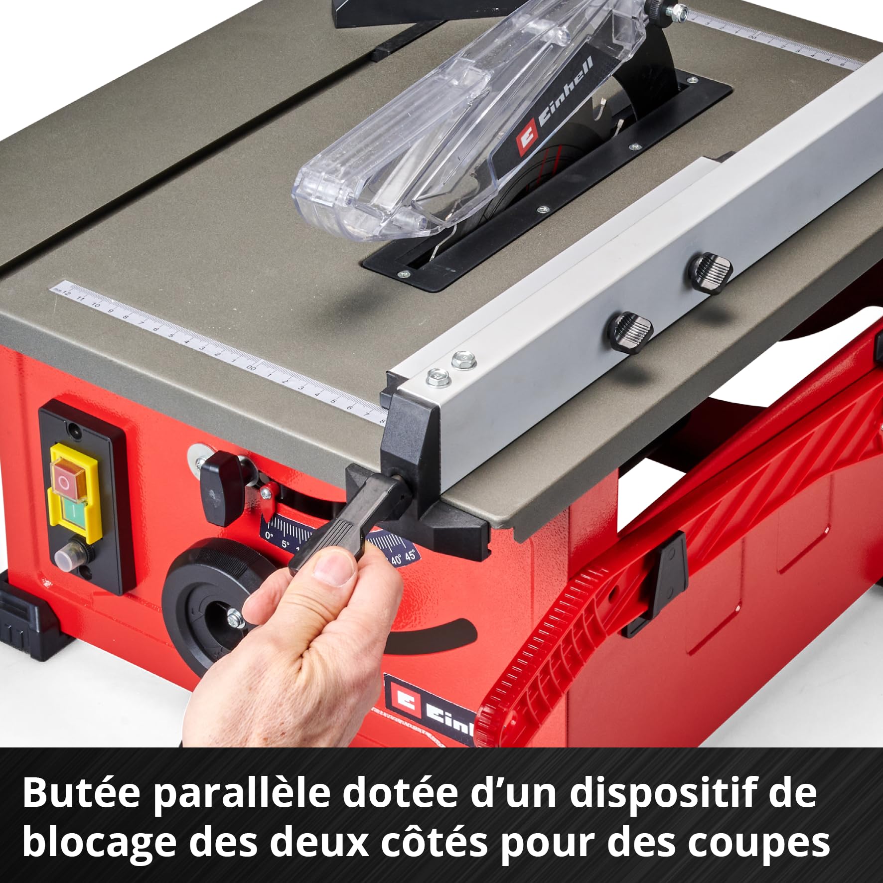 Einhell Scie circulaire sur table TC-TS 8 1200 W hauteur de coupe 45 mm lame Ø 210 mm