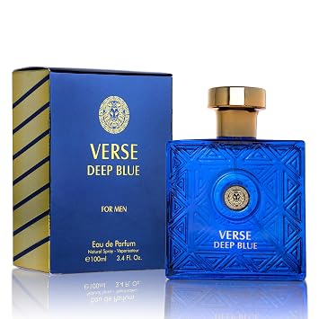NovoGlow Verse Deep Blue، Eau de Parfum Spray Perfume، Fragrance For Men- Daywear، Casual Daily Cologne 3.4 Oz Bottle- Ideal EDP Beauty Gift for Birthday، Anniversary