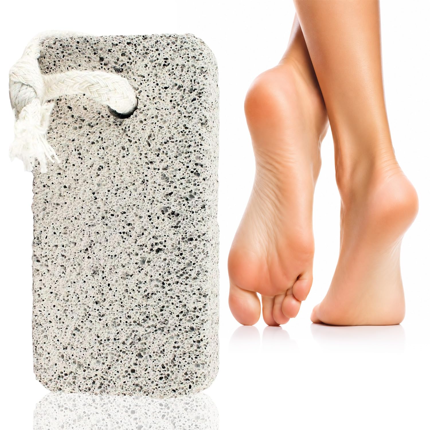 Vega Rectangle Shaped Pumice Stone , White-picture-8