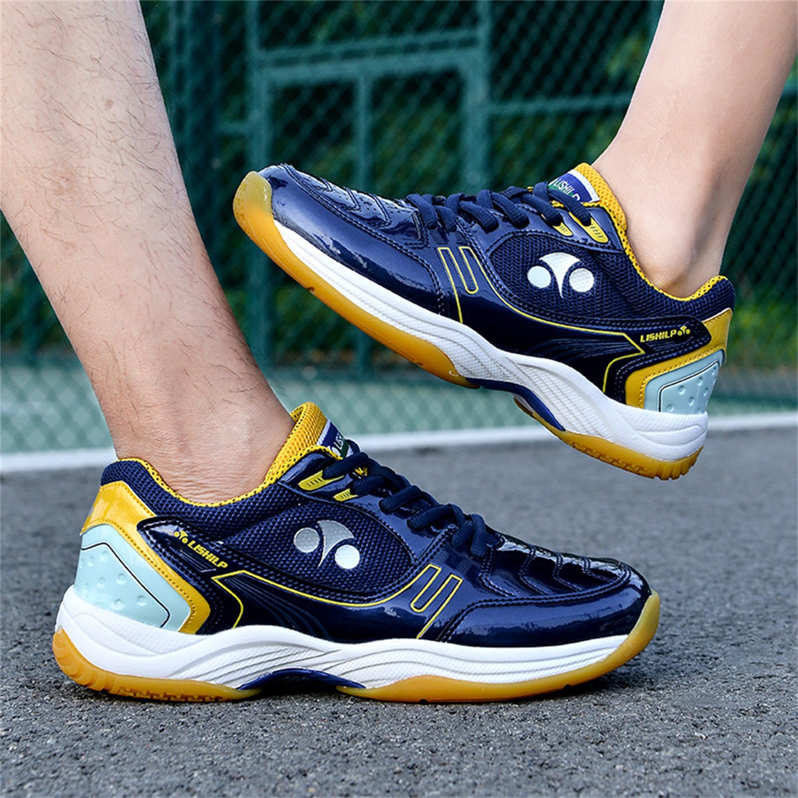 Scarpe da Badminton Uomo Donna Scarpe da Tennis da Pallavolo Scarpe da Allenamento Leggere E Confortevoli per Campi Interni