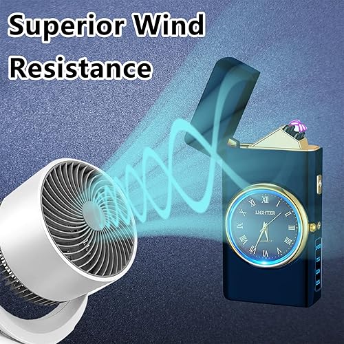 Miniatura 3 de RSBYE Encendedor Eléctrico - Encendedor de Doble Arco USB Recargable, sin Llama, Resistente al Viento con Indicación LED de Batería para Velas,