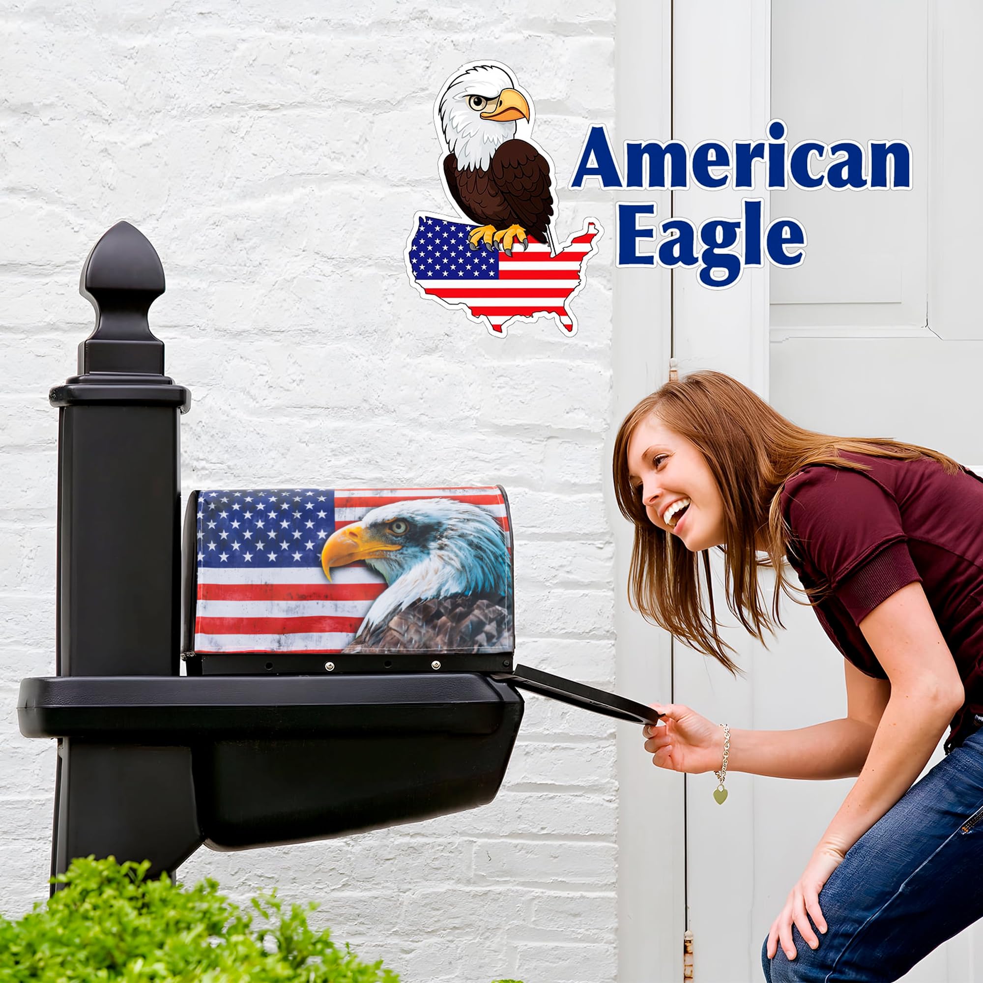 Magnetische Briefkastenabdeckung Patriotischer Stern – US-Standard 53,3x45,7 Cm