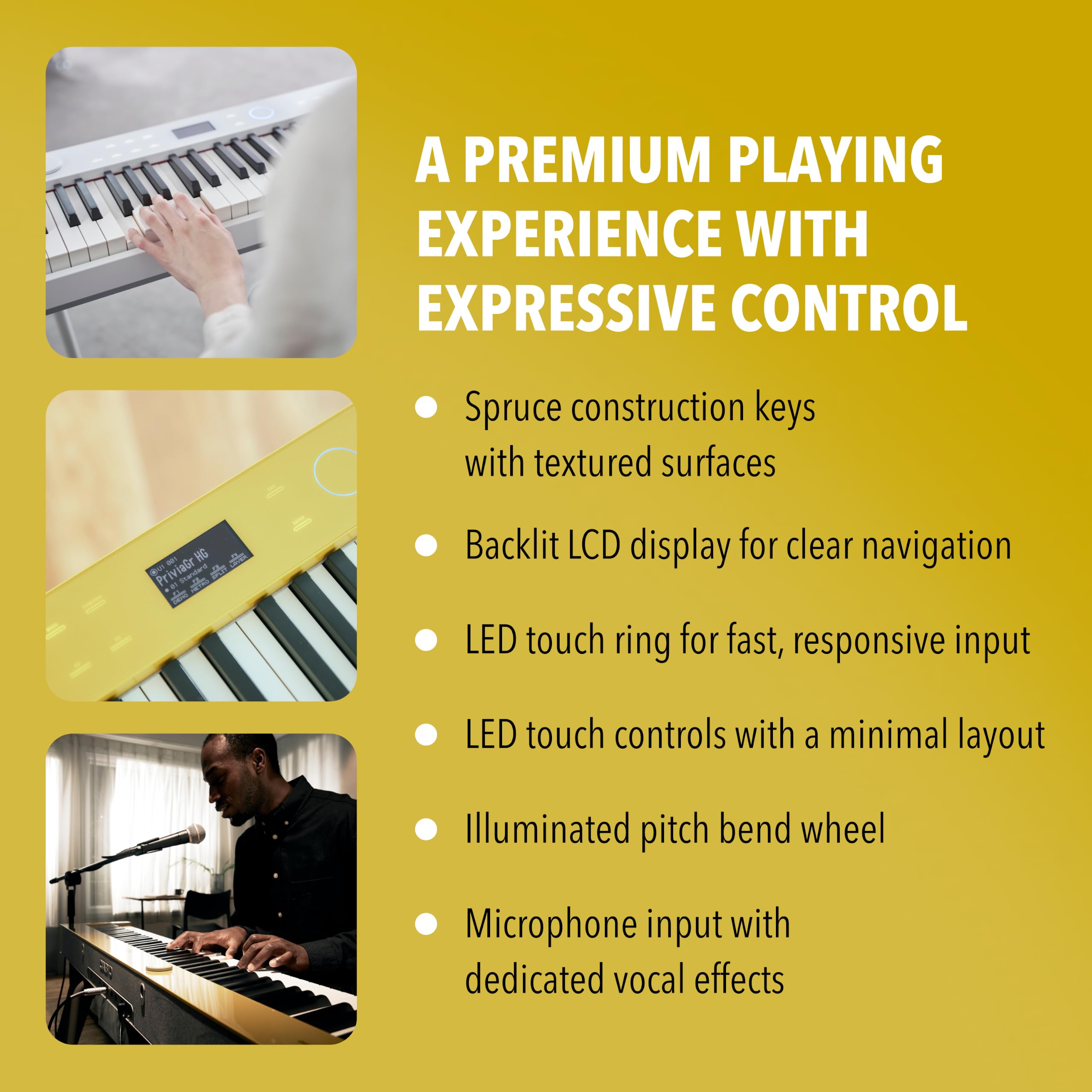 Amazon.com: Casio PX-S7000 Digital Piano - Harmonious Mustard
