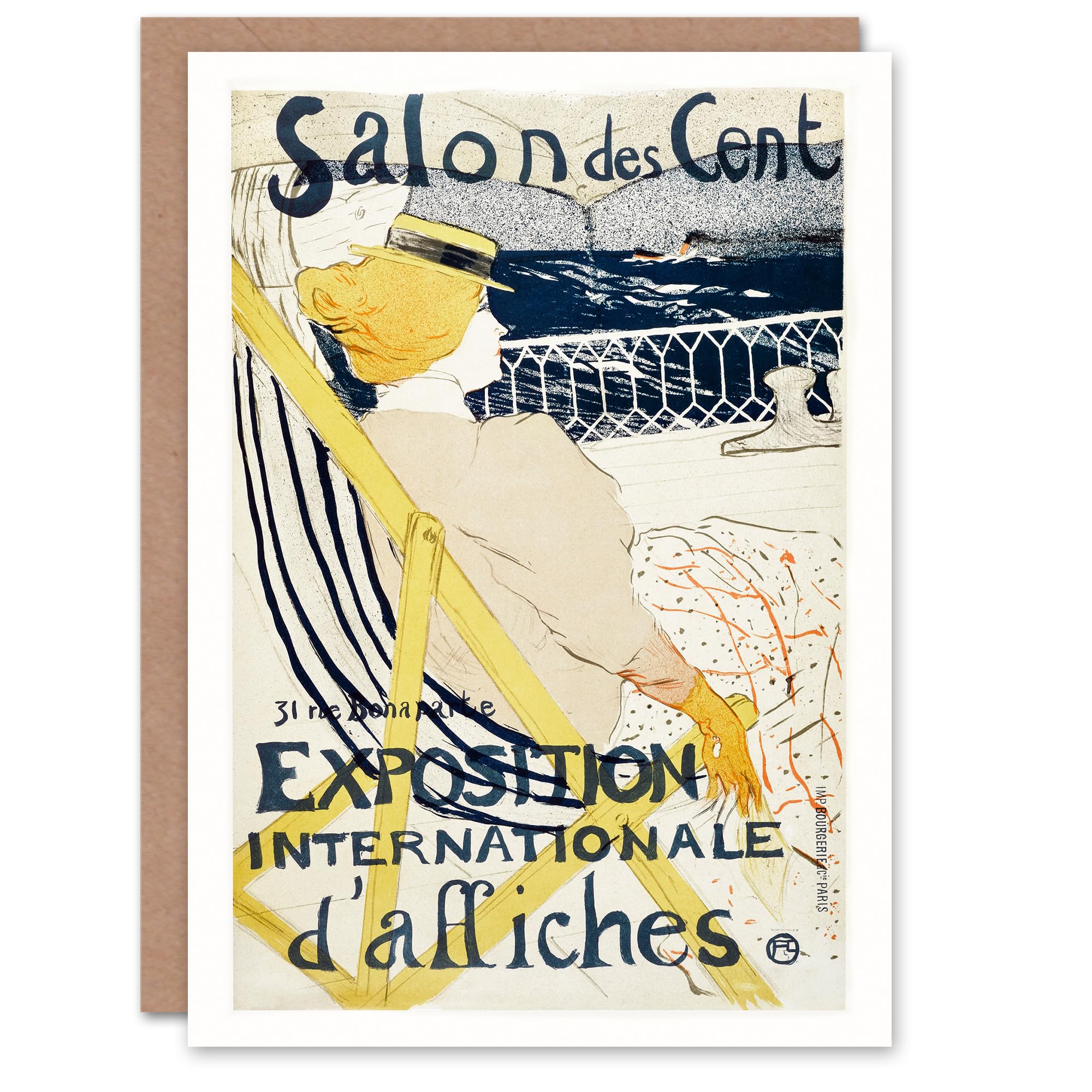 Artery8 Toulouse Lautrec Art Card Salon des Cent Exhibition Advert