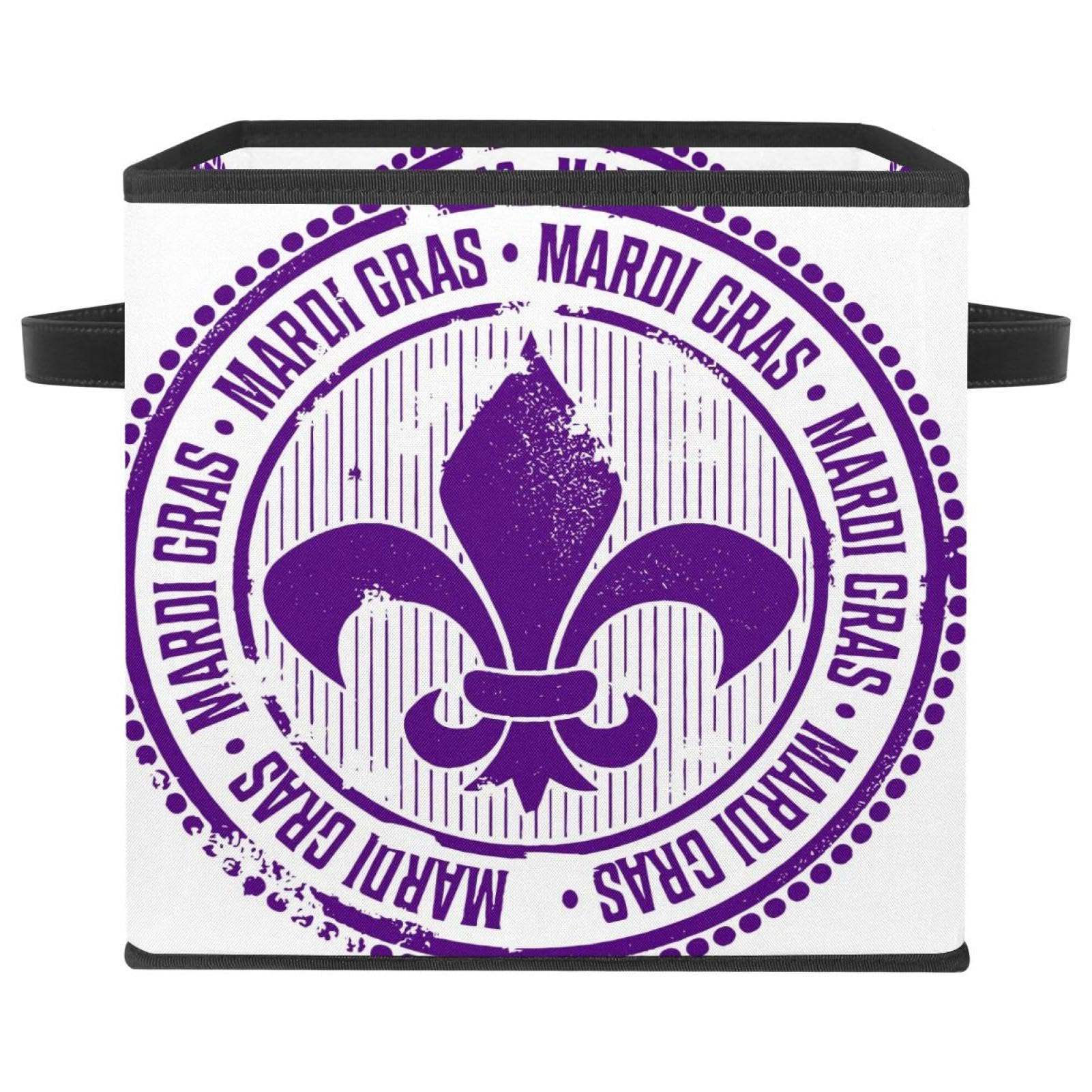 Boîte de rangement pliable vintage Mardi Gras pour placard