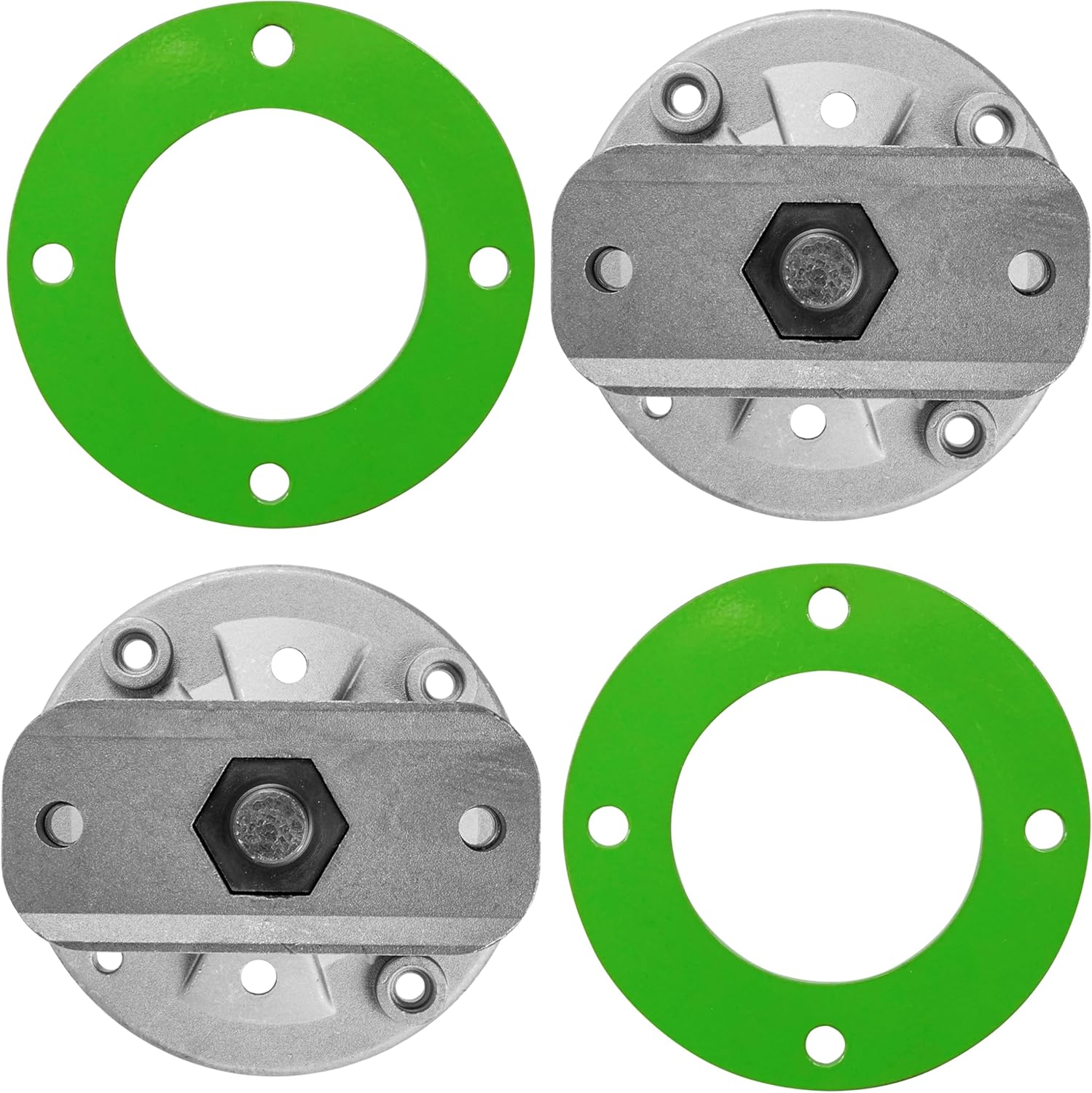 Caltric 2 Spindle Assembly w/Rings Compatible with John Deere GX20250 L1742 L2048 L2548 108-14.5