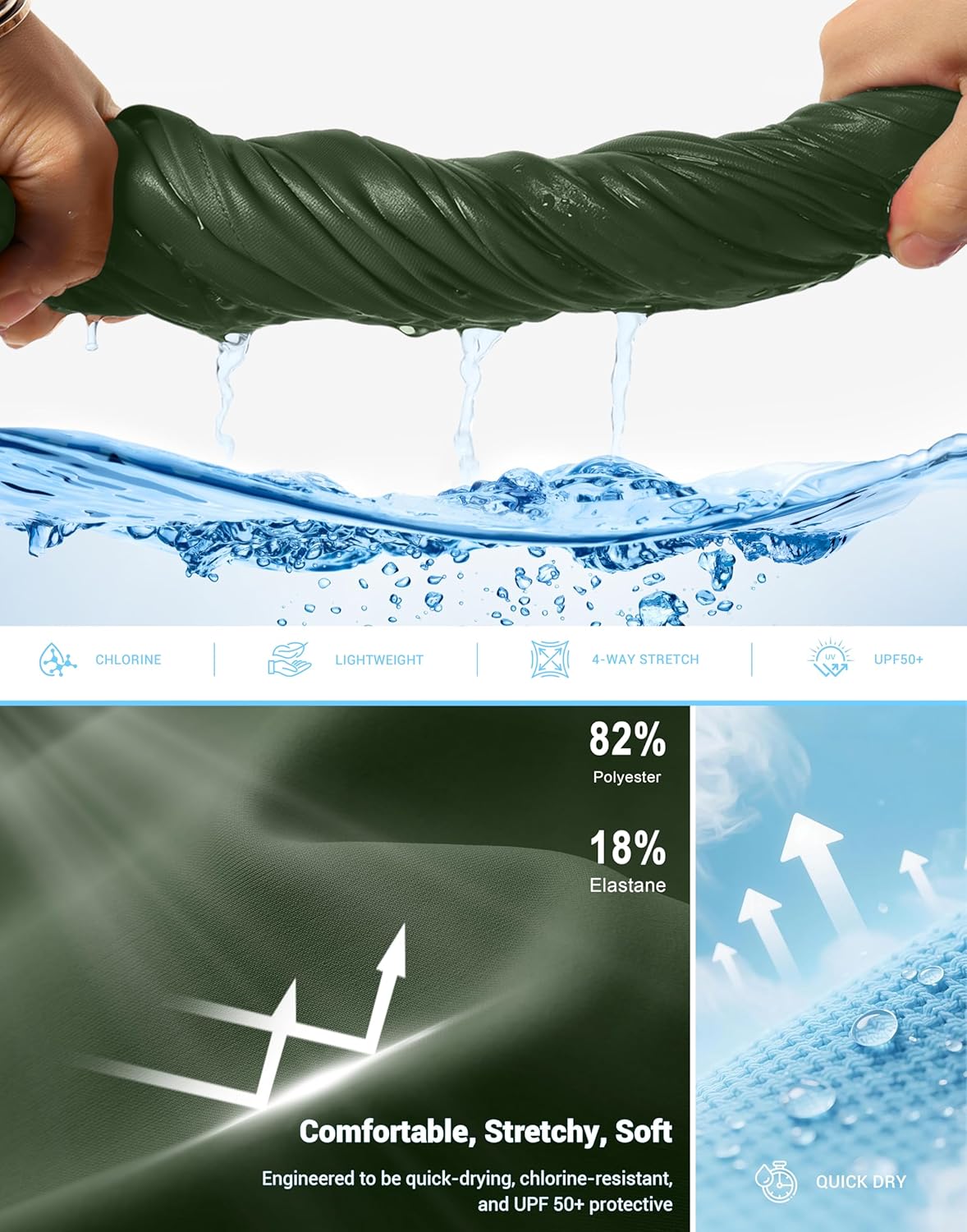 G Gradual Women's High Waisted Bikini Bottoms Tummy Control Swim Bottom Full Coverage Bathing Suit Swimsuit Bottoms for Women - Image 6