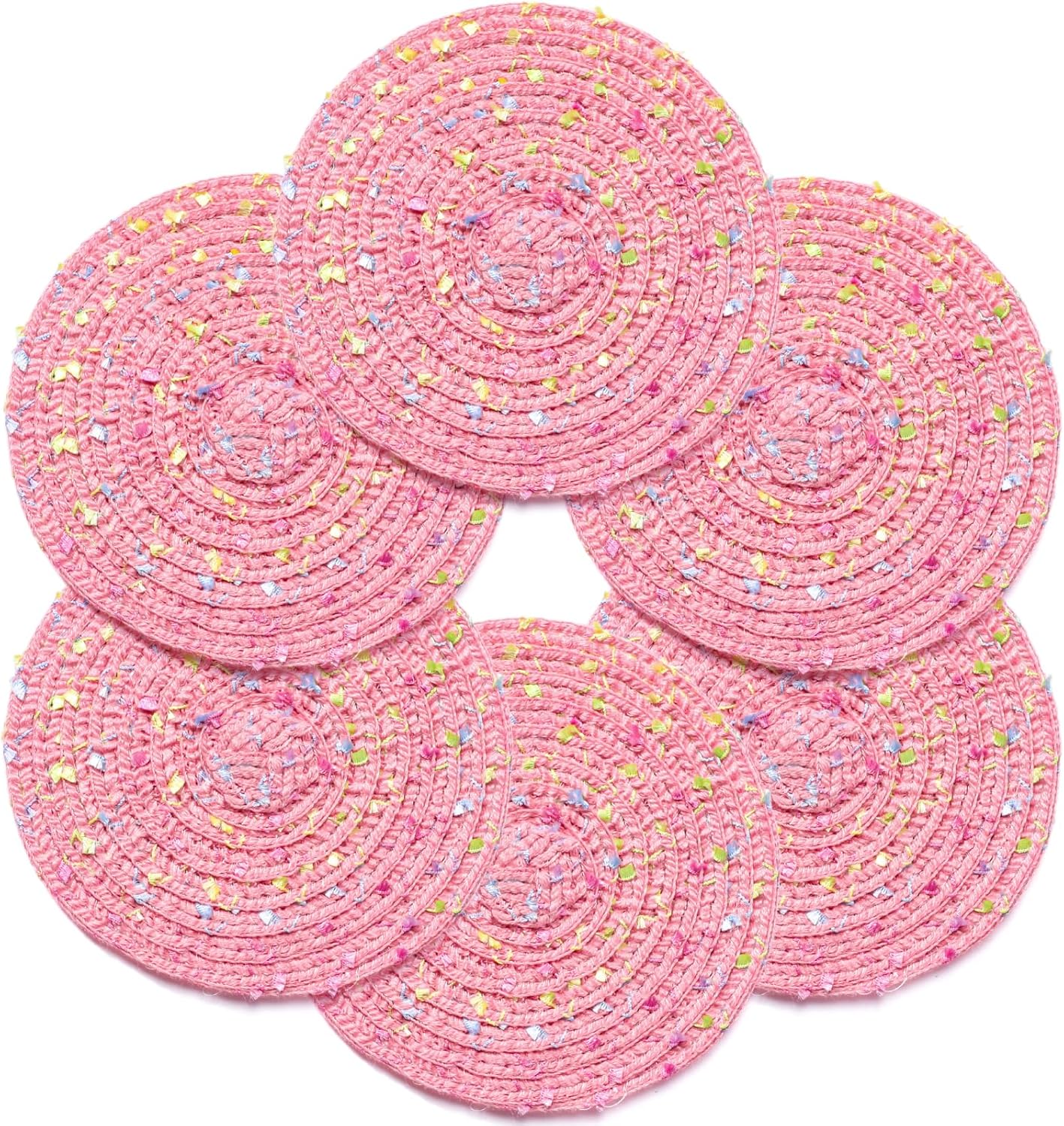 Amazon.com: Bar Coasters Set of 6,Cotton Coasters for Drinks,Boho ...