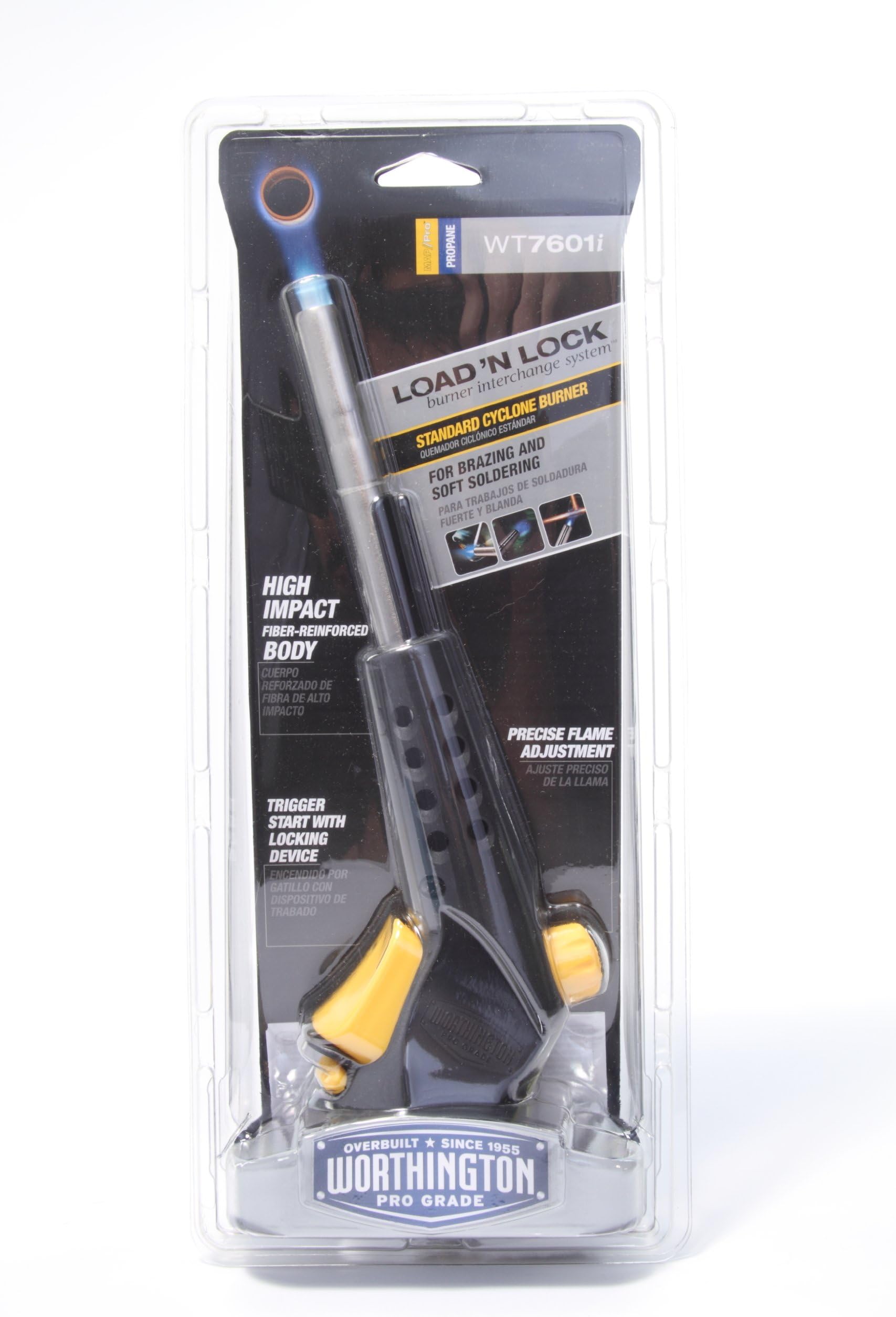 Worthington Pro GradeSelf-Ignite Torch Head with Interchangeable Burner Tube WT7601i 308640