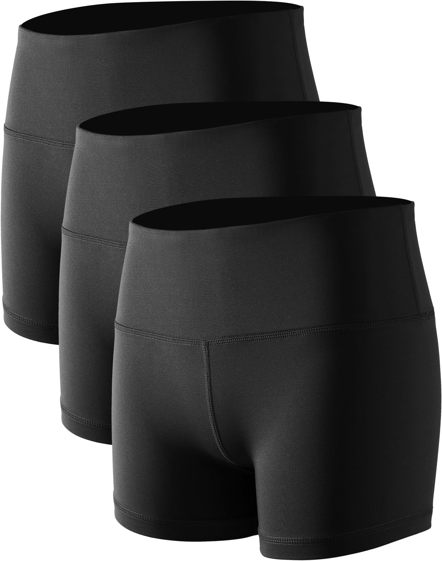 Women's High-Waisted Spandex Athletic Shorts for Yoga, Running, Volleyball