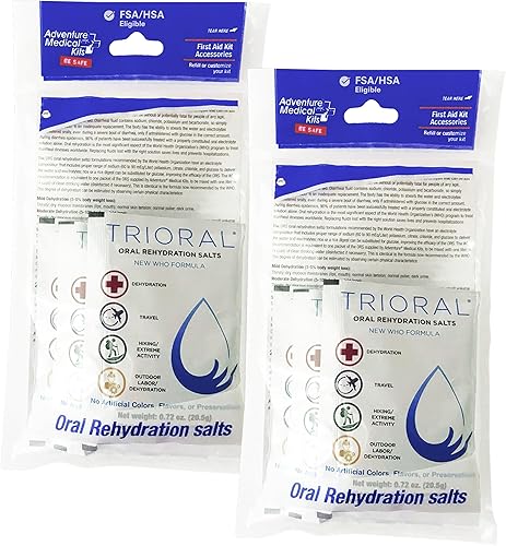 Adventure Medical Kits Sales de rehidratación oral (paquete de 2)