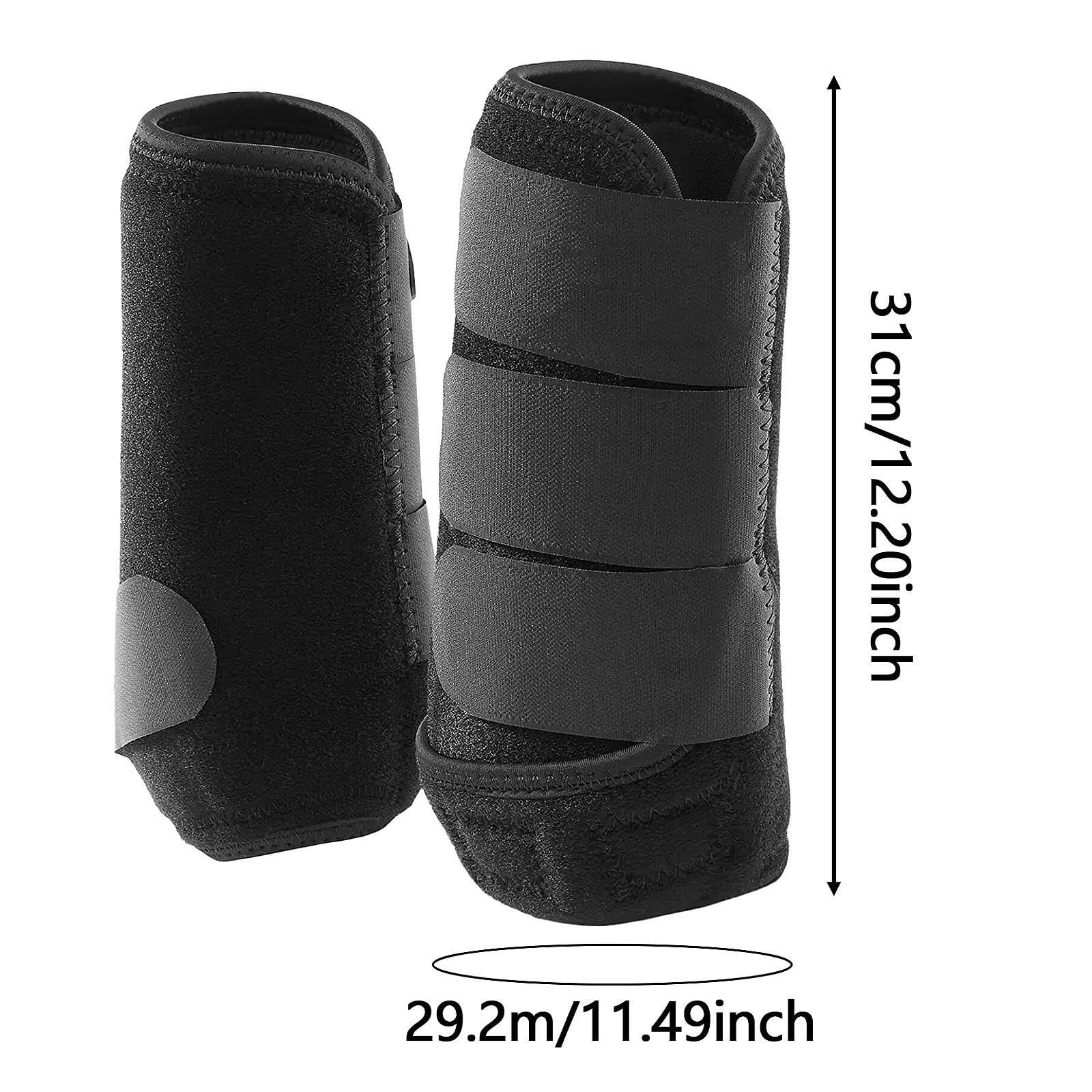 2X Protectores de Patas Delanteras y traseras para Caballos, con absorción de Impacto, para Entrenamiento, equitación y Equipo Ecuestre