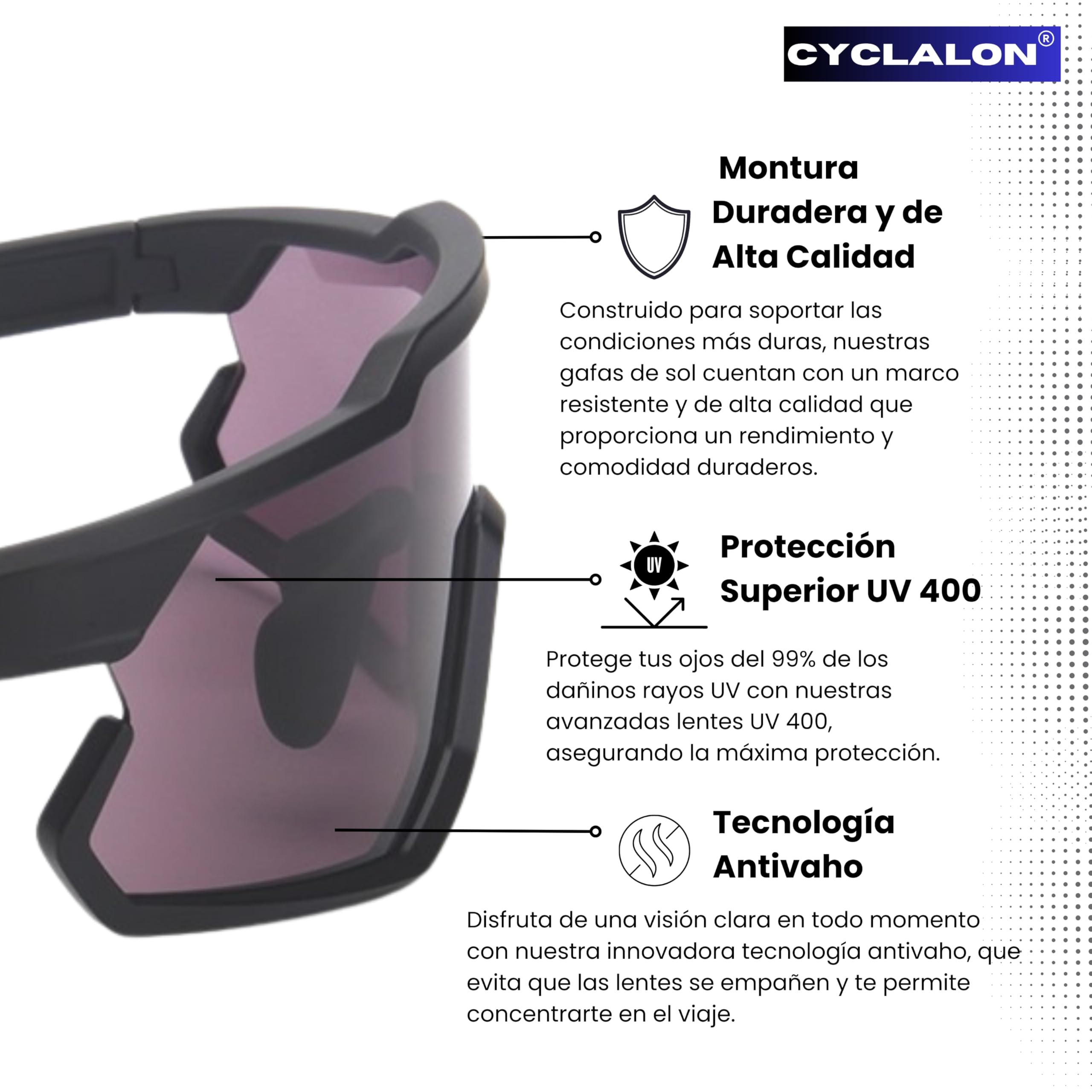 Lunettes pour myopie cyclisme running sport pour myopes corrige la vue de loin protection UV