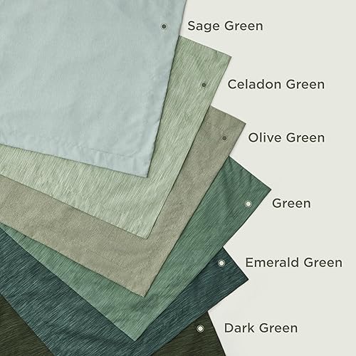 Miniatura 5 de Bedsure - Juego de edredón tamaño matrimonial de 3 piezas, teñido catiónico verde menta, ropa de cama para todo el año, 1 edredón de 82 x 86