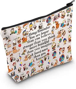 ZHANTUONE Bolsa De Cosméticos Beauty Beast Story, You Are Braver Stronger Smarter Than You Think Bolsa De Cosmeticos Regalos Inspirados En