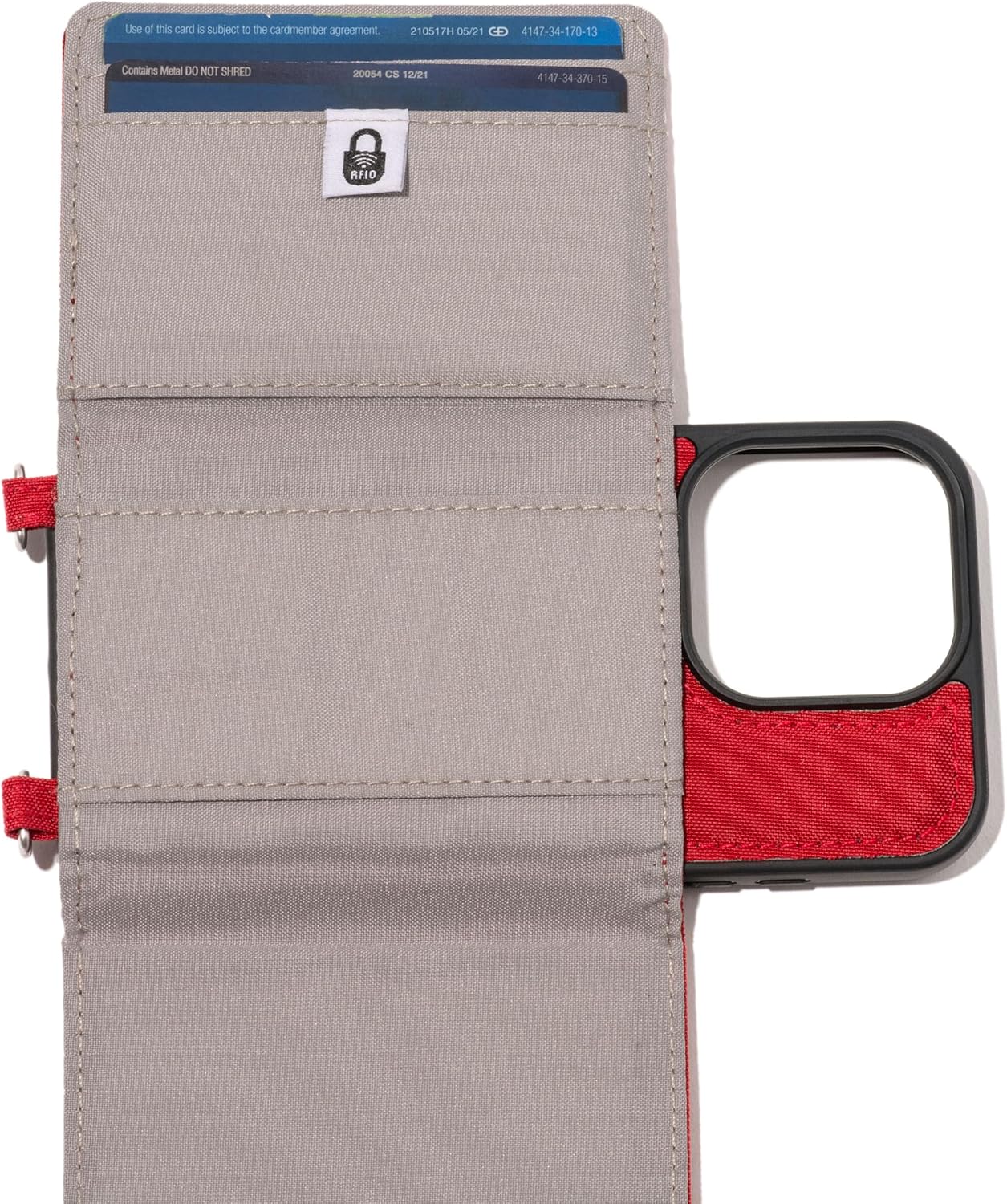 Baggallini On The Go iPhone Card Case Crossbody - Lightweight iPhone Case