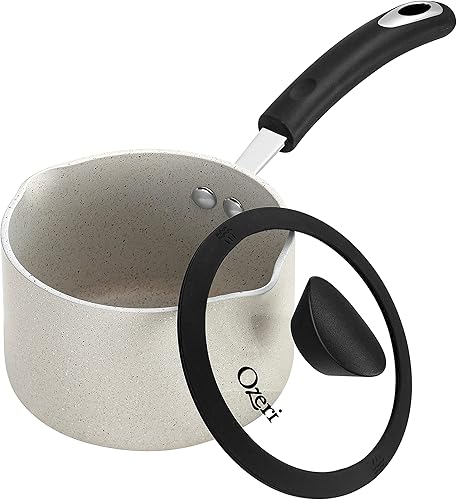 La cacerola de piedra todo en uno y olla de cocina de Ozeri  100% APEO, GenX, PFBS, PFOS, PFOA, NMP y revestimiento de fabricación alemana sin NEP