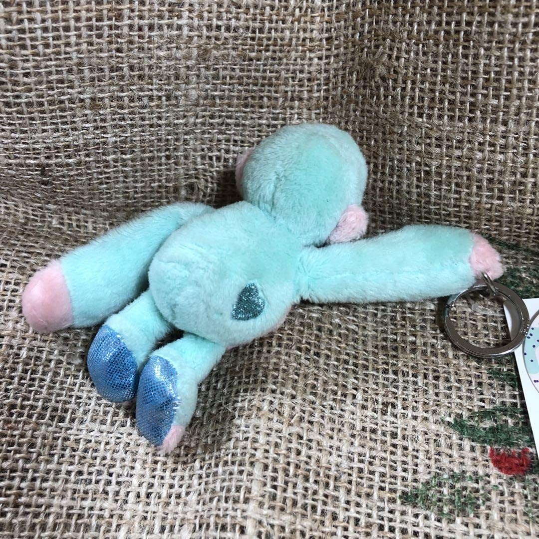 Amazon.co.jp: NICI ぬいぐるみキーリング 緑 ゴリラ グリッターハート