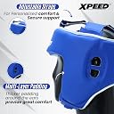 Xpeed Premium PU Training Headguard for Boxing, Karate, MMA, Kickboxing, Non Slip Fit, Multi Adjustment Setting Internal Soft Padded Headgear (L/XL, Blue) gallery image