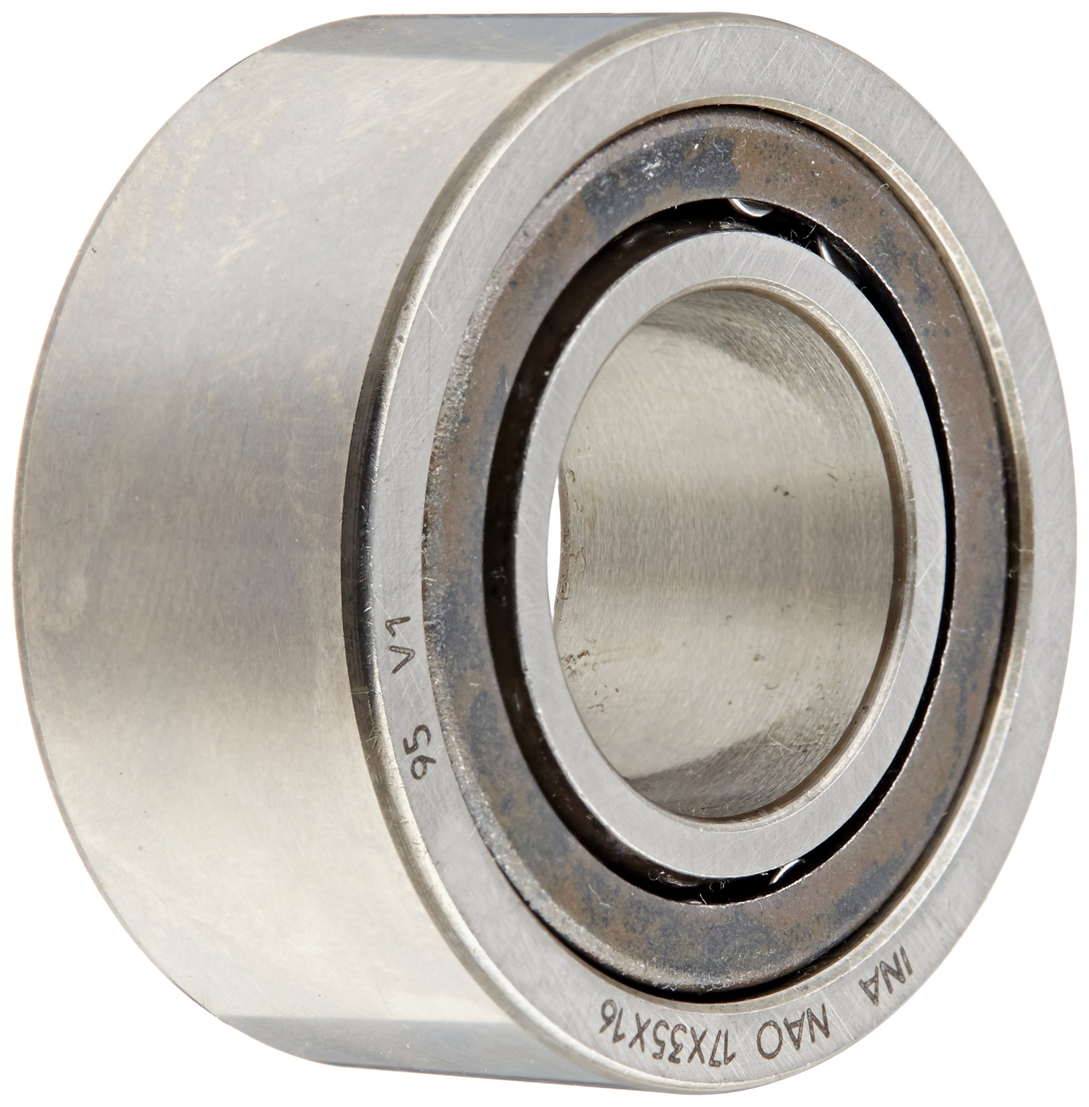 INA NAO17X35X16 Needle Roller Bearing, With Inner Ring, Steel Cage, Open End, Metric, 17mm ID, 35mm OD, 16mm Width, 19000rpm Maximum Rotational Speed