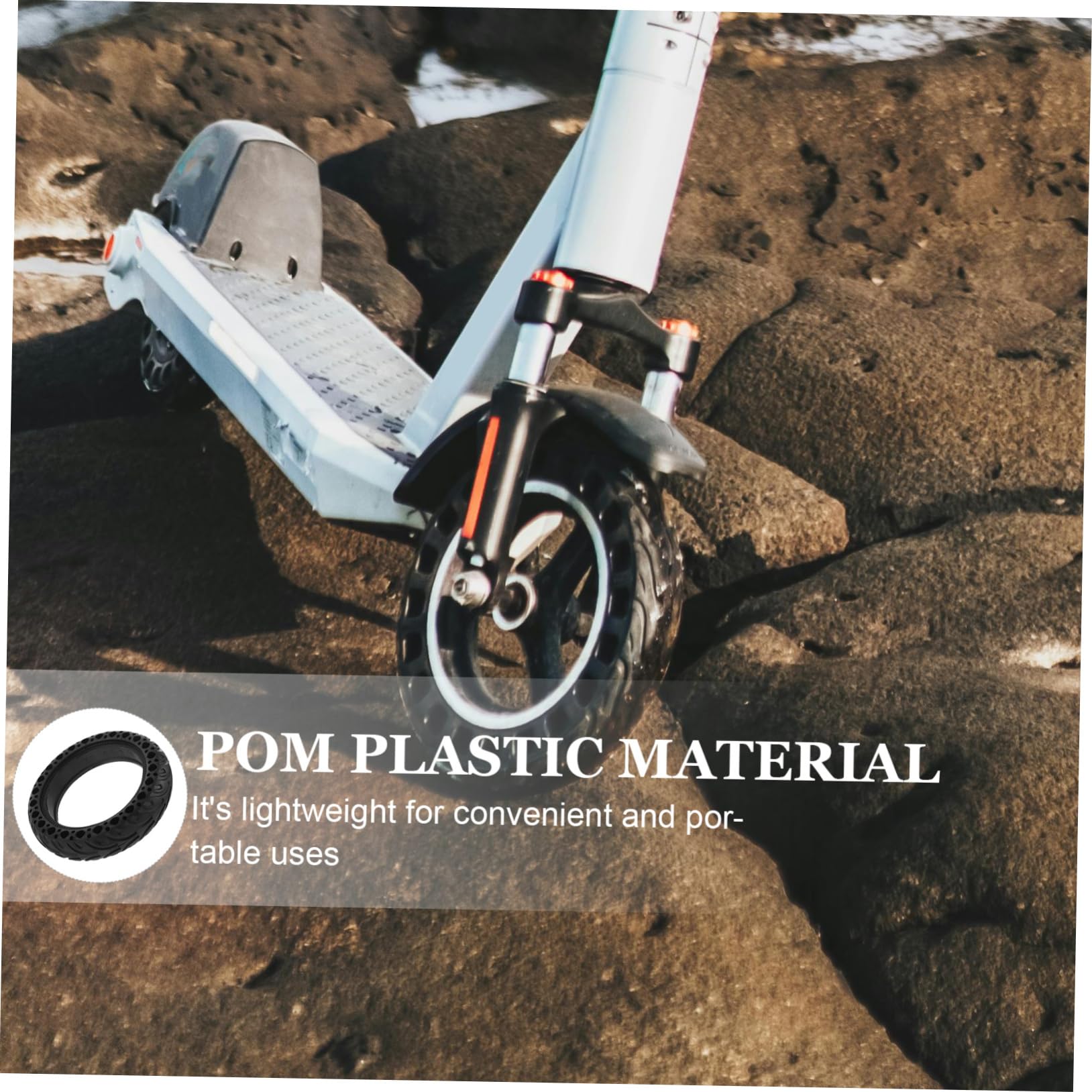 KOMBIUDA Solid Tire für Elektroroller Pannensicherer Vollgummireifen Robuste und rutschfeste Reifen zu Installieren für Verschiedene Fahrbedingungen
