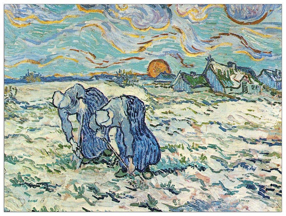Panneaux decoratifs Van Gogh ArtPlaza en bois MDF multicolore 80x60 cm