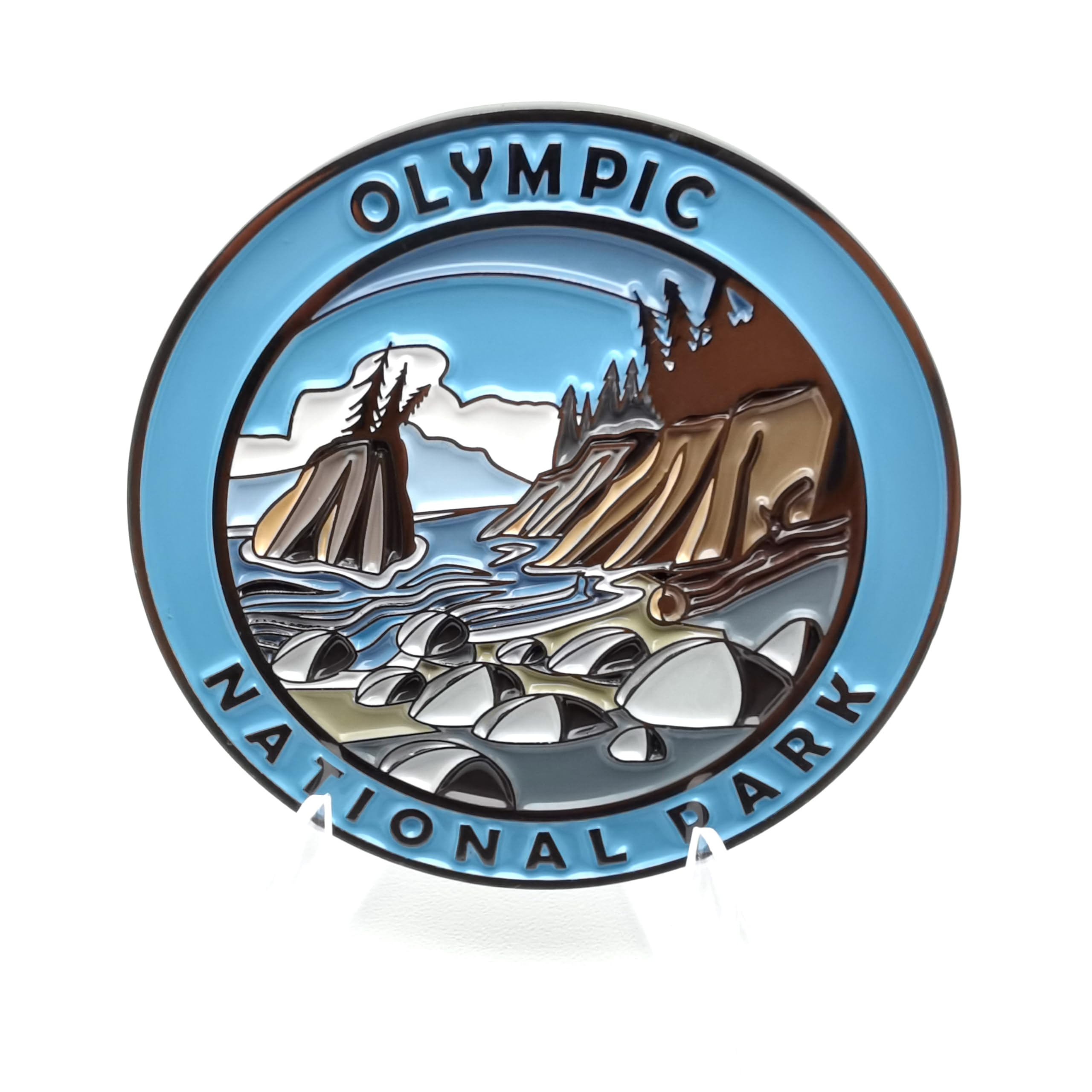 Stunning Black Nickel US | Canada National Park Fridge Magnet for Nature Enthusiasts, Gift,Destination (National Parks), Collectible Souvenirs,