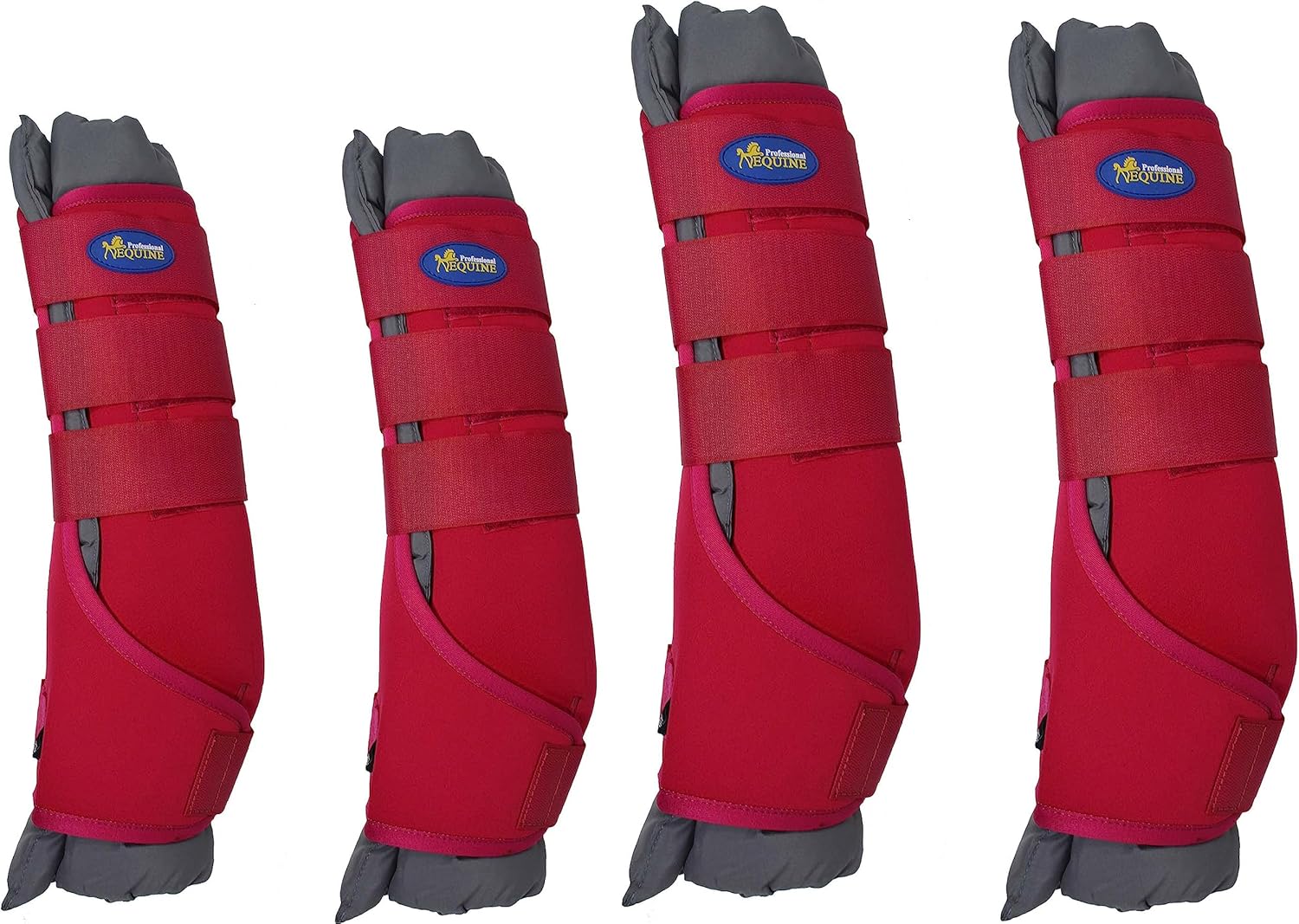 CHALLENGER Horse 4-Pack Leg Care Stable Shipping Neoprene Boot Wraps 4187MR-M