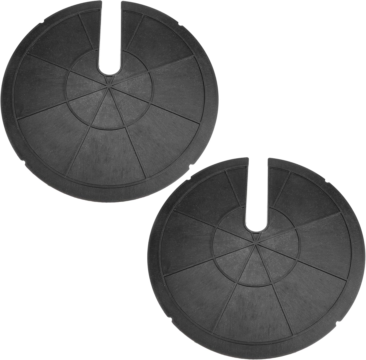 17.71 Inch Plastic Sump Pump Cover - Sump Basin Cover & Septic Tank Lid for Water Pump Basins, Buckets & Outdoor Wells (Pack of 2)